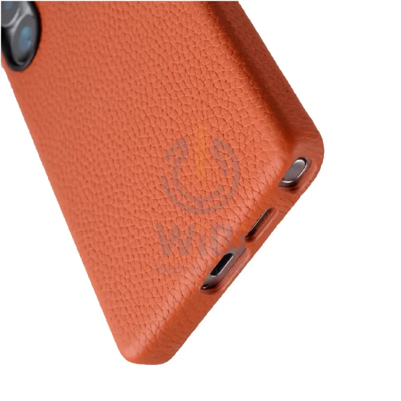 Melkco Origin Series Premium Leather Regal Snap MagSafe Cover - Samsung Galaxy S25 Ultra / Orange