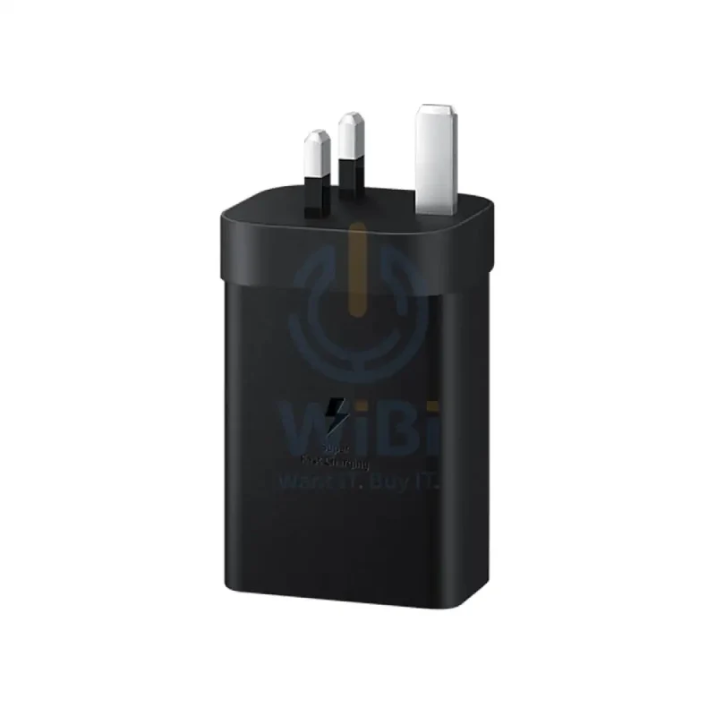محول طاقة سامسونج تريو - USB-C / USB-A / 65 واط / أسود