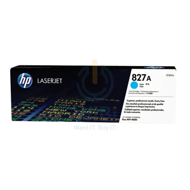 HP 827A Cyan Color - 32K Pages / Cyan Color / Toner Cartridge
