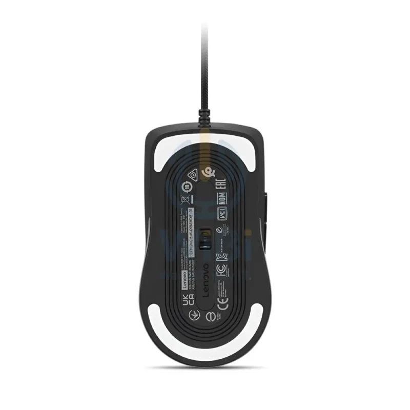ماوس ألعاب لينوفو M210 بإضاءة RGB، دقة 800 نقطة لكل بوصة / منفذ USB-A / باللون الأسود