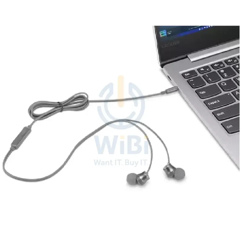 Lenovo 110 Analog Earphones - 3.5mm Jack / Wired / In-Ear / Black