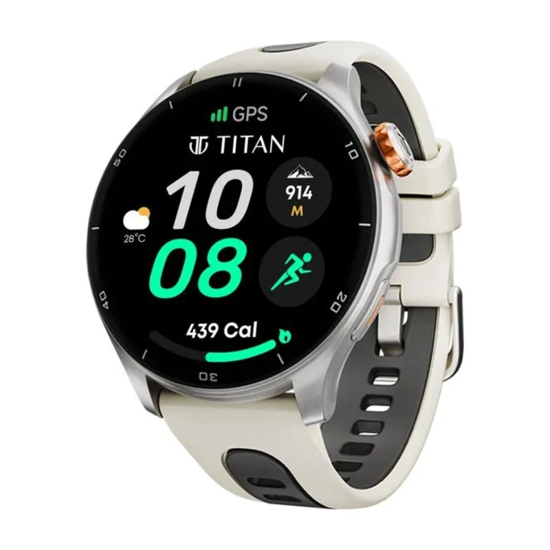 TITAN Celestor Smart Watch - 1.43"AMOLED / Bluetooth / Beige