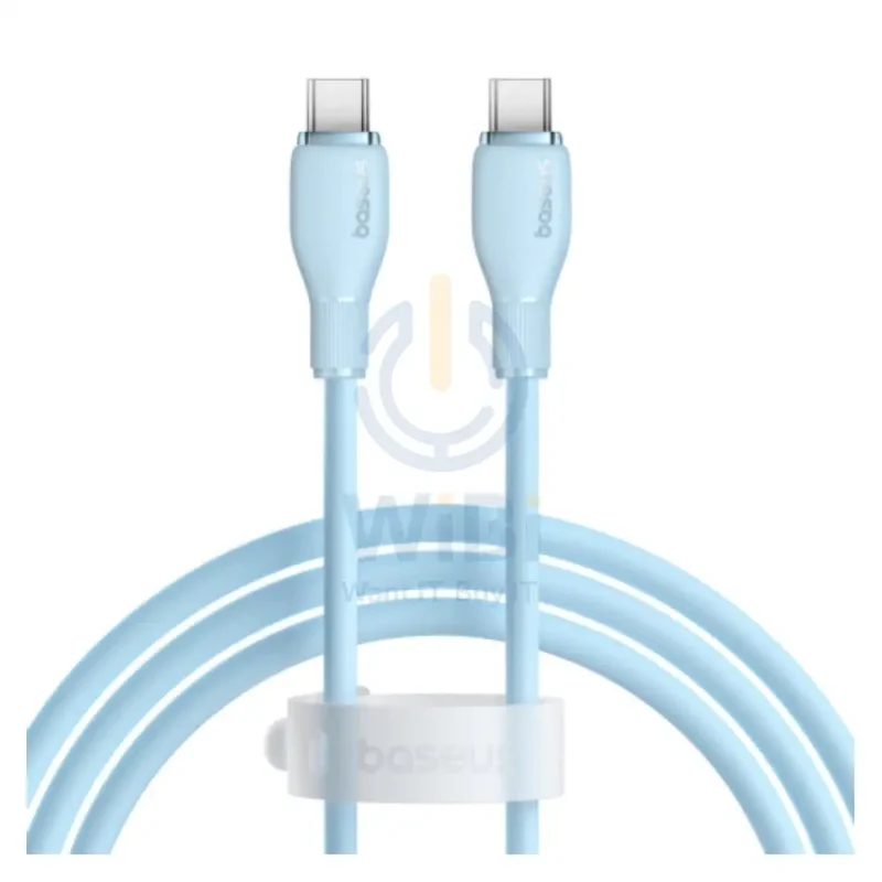 Baseus Pudding Series Fast Charging Cable - Type-C / 1.2 Meter / 100W / Galaxy Blue