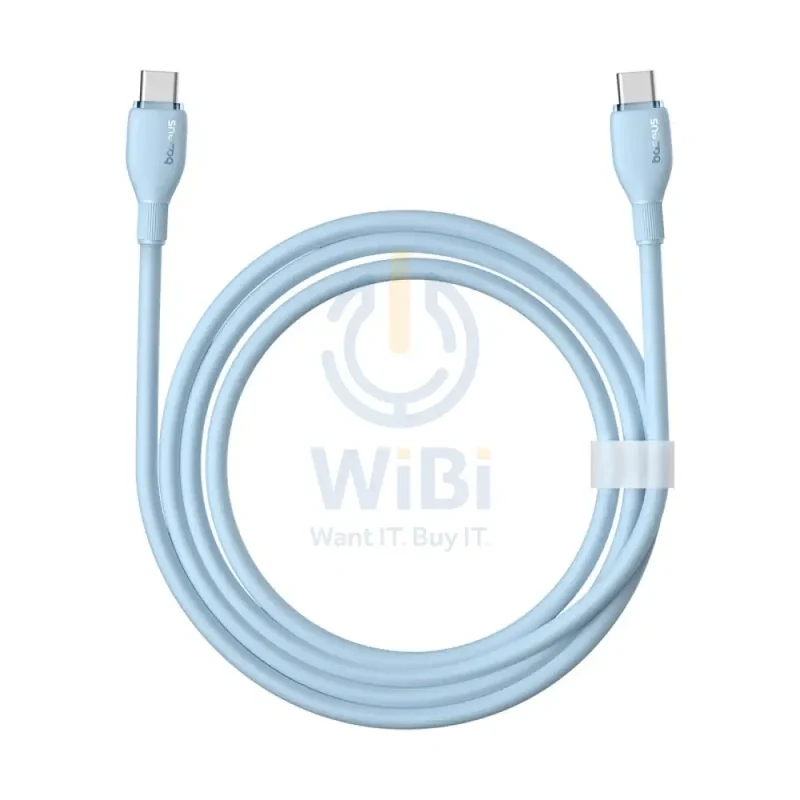 Baseus Pudding Series Fast Charging Cable - Type-C / 1.2 Meter / 100W / Galaxy Blue