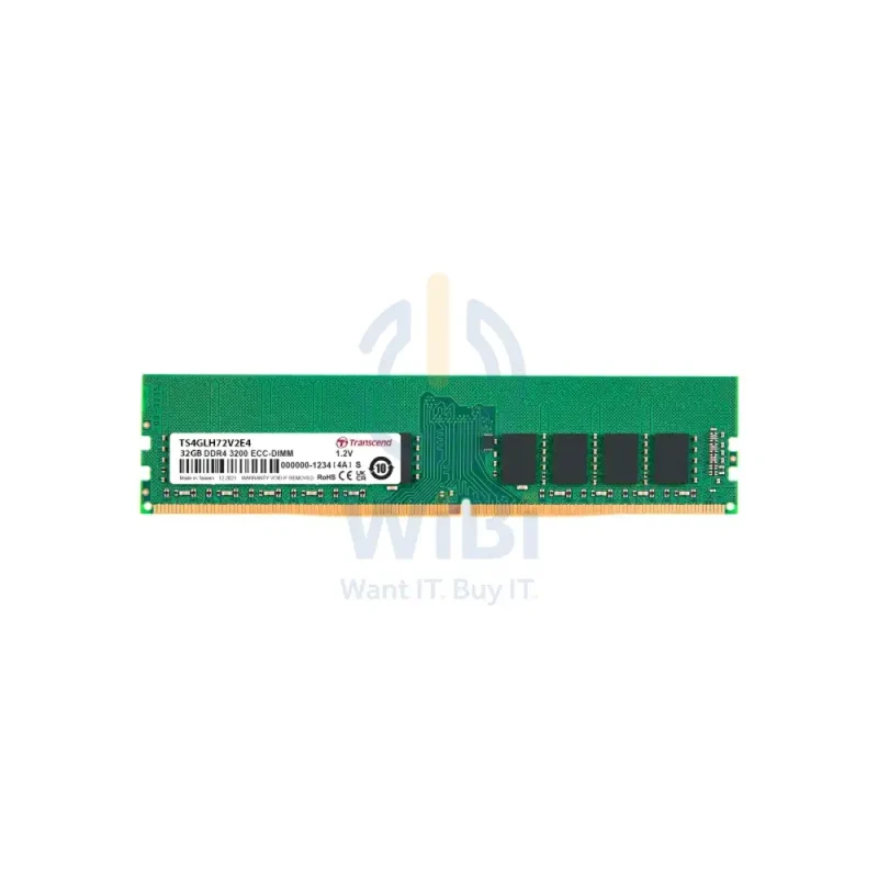 Transcend Long-DIMM Memory - 32GB / DDR4-3200 ECC / Memory Module