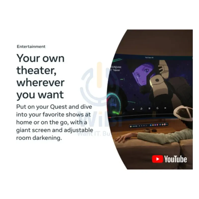 نظارة واقع افتراضي ميتا كويست 3s متكاملة - معالج سنابدراجون XR2 الجيل الثاني / ذاكرة 8 جيجابايت / تخزين 256 جيجابايت / واي فاي / USB-C