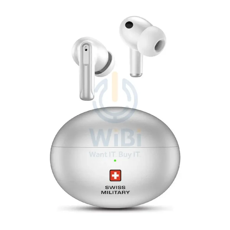 Swiss Military Victor 3 Earbuds - ANC / Wireless / Silver