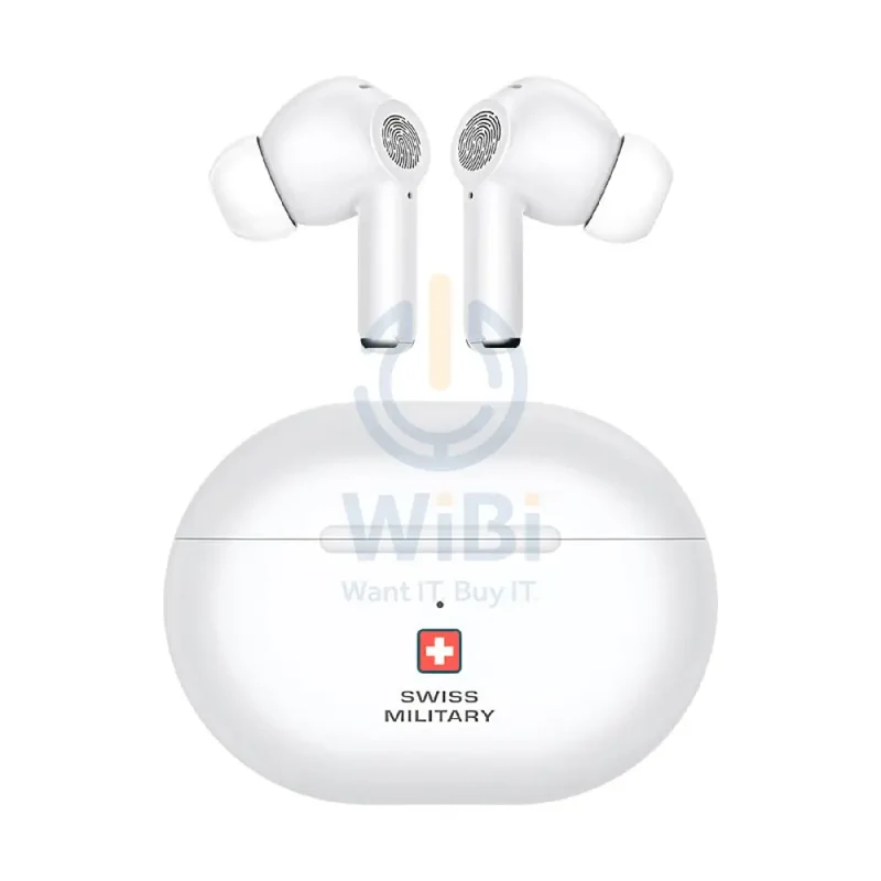 Swiss Military Delta 5 Stereo Earbuds - ANC+ENC / Wireless / White