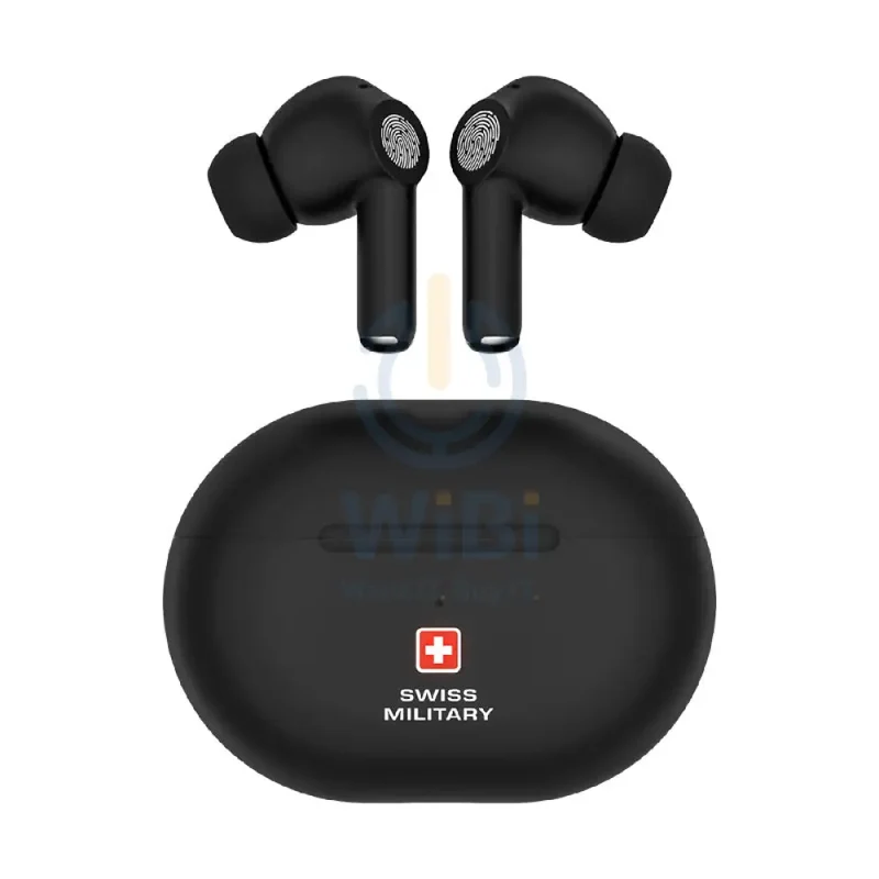 Swiss Military Delta 5 Stereo Earbuds - ANC+ENC / Wireless / Black