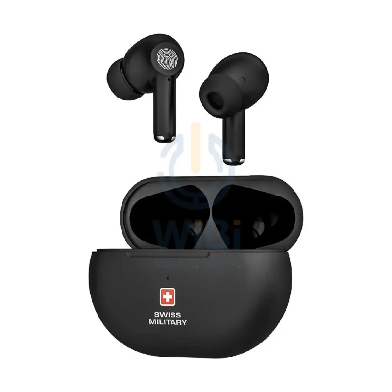 Swiss Military Delta 5 Stereo Earbuds - ANC+ENC / Wireless / Black