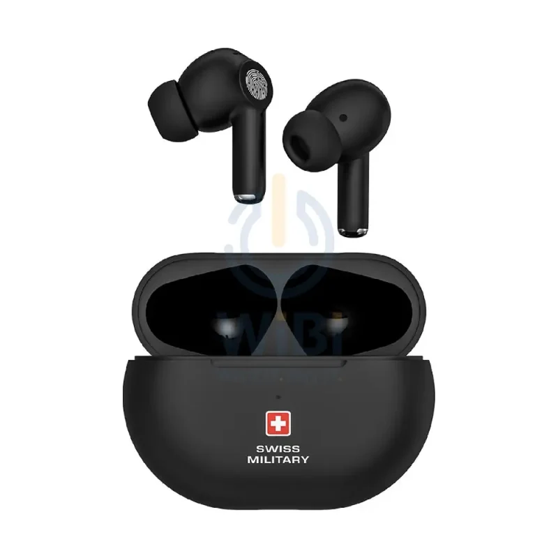 Swiss Military Delta 5 Stereo Earbuds - ANC+ENC / Wireless / Black