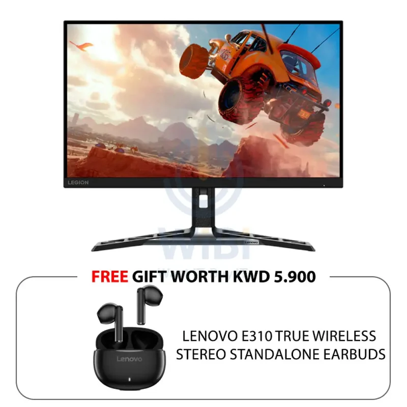 Lenovo Legion R27qe - 27" QHD IPS Anti-Glare / 0.5ms / Up to 180Hz / HDMI 2.1 / DP 1.4 / Black - Monitor