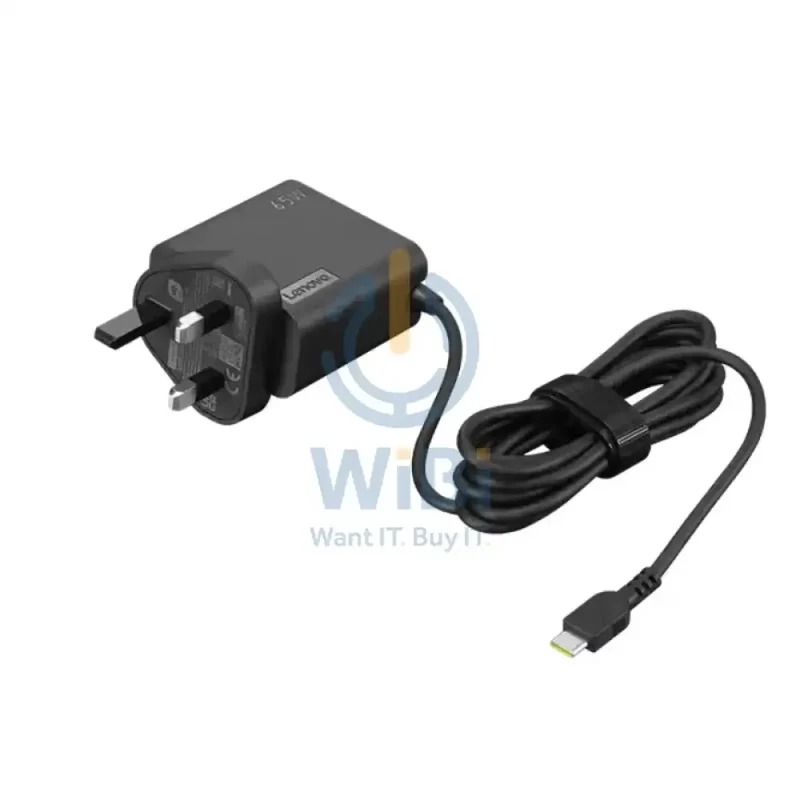 Lenovo USB-C Wall Adaptor-UK Pin - 65W / USB-C / Black