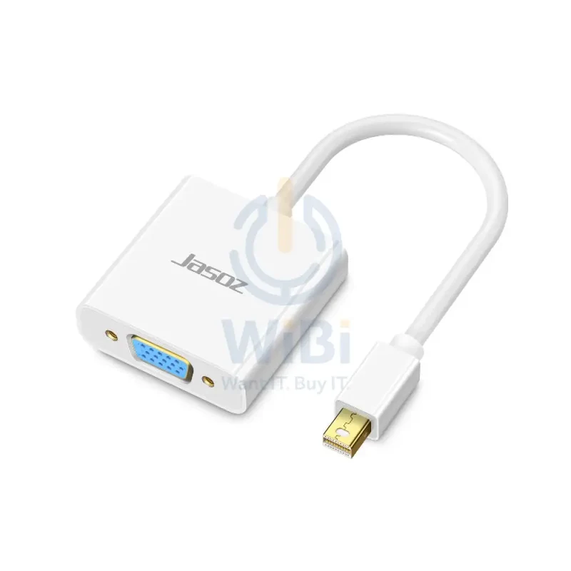 محول جازوز G106 من ميني ديسبلاي بورت إلى VGA، باللون الأبيض
