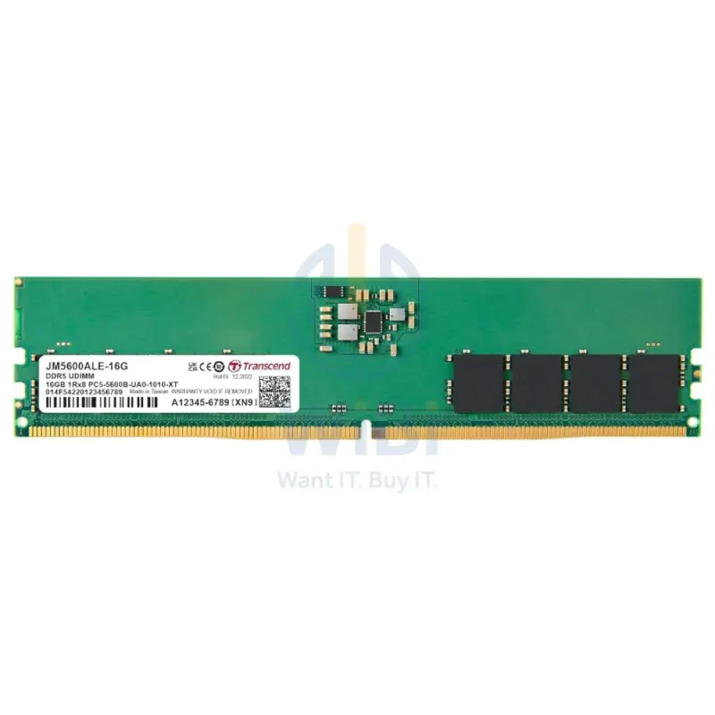 Transcend Long-DIMM Desktop Memory - 16GB / DDR5 / Memory Module