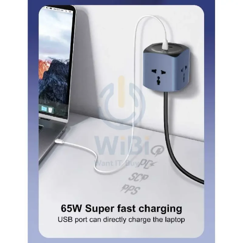 LDNIO SC3319 Universal Power Socket Cube - Blue