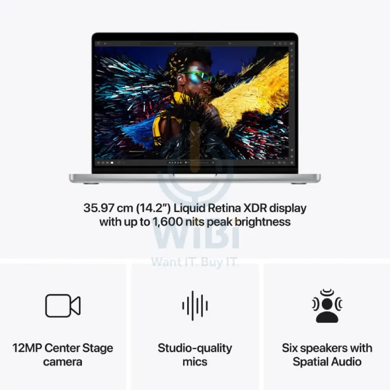 Apple MacBook Pro - 14.2" / M4 Pro / 14-Core CPU / 20-Core GPU / 24GB RAM / 1TB SSD / Eng/Arb / Silver / 1YW