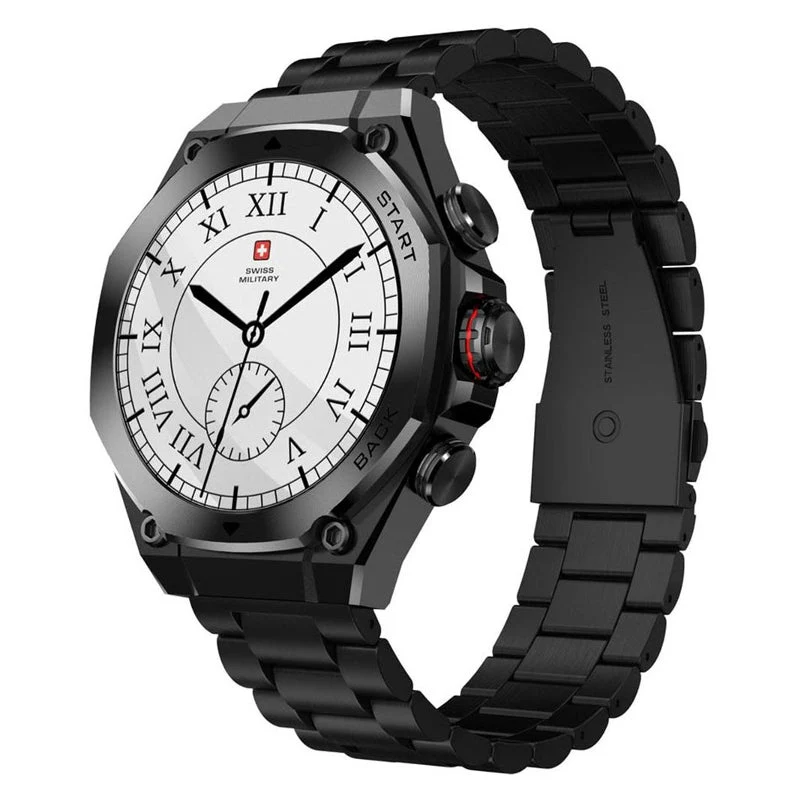 Swiss Military DOM 6 Smart Watch - 1.43" / Black Frame with Gun Metal Strap