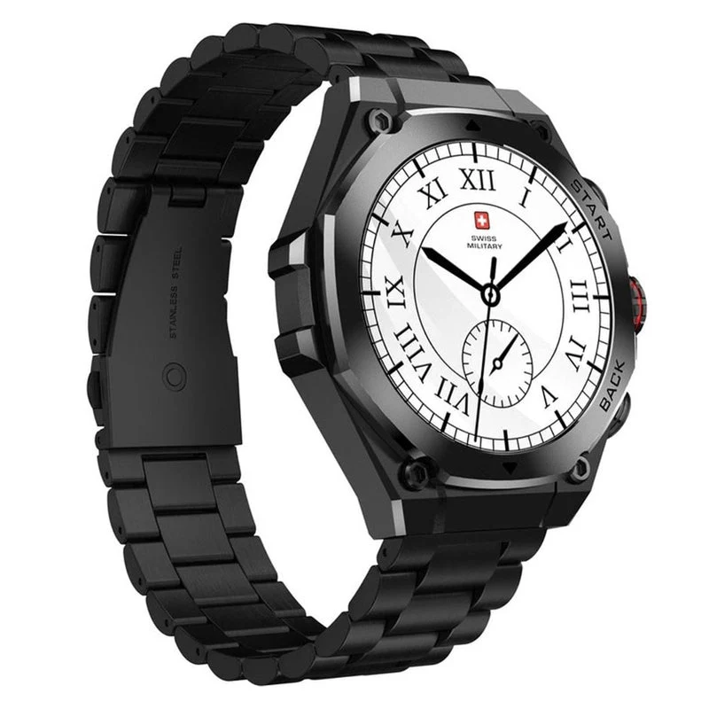Swiss Military DOM 6 Smart Watch - 1.43" / Black Frame with Gun Metal Strap