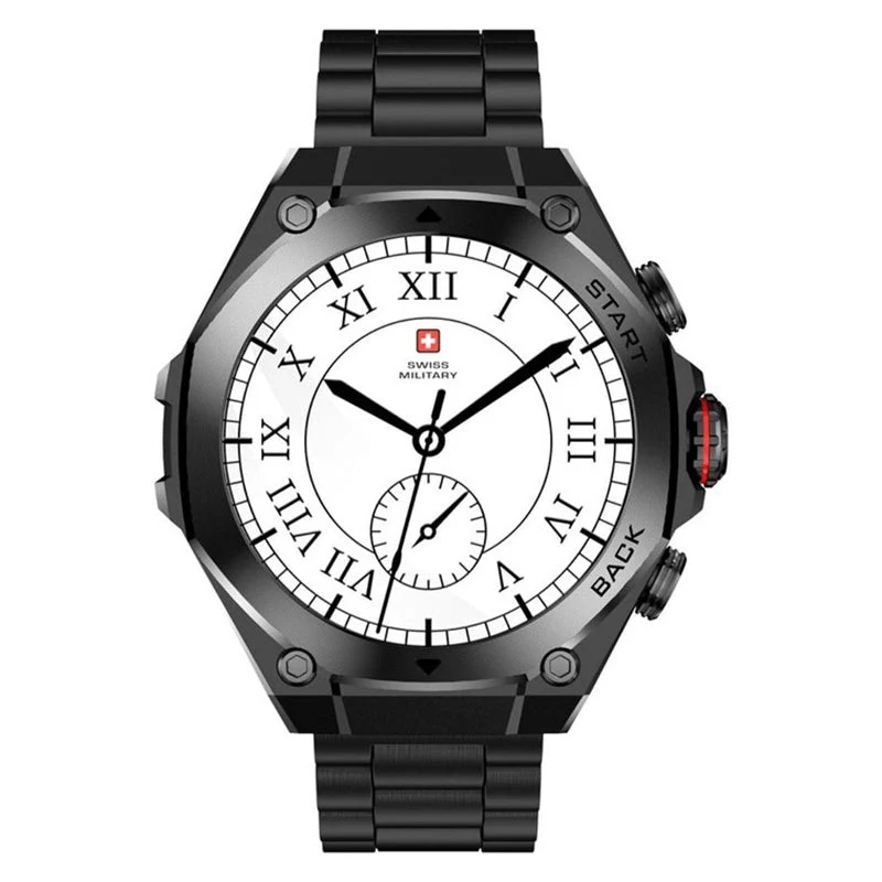 Swiss Military DOM 6 Smart Watch - 1.43" / Black Frame with Gun Metal Strap