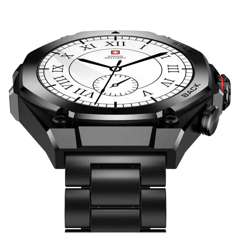 Swiss Military DOM 6 Smart Watch - 1.43" / Black Frame with Gun Metal Strap