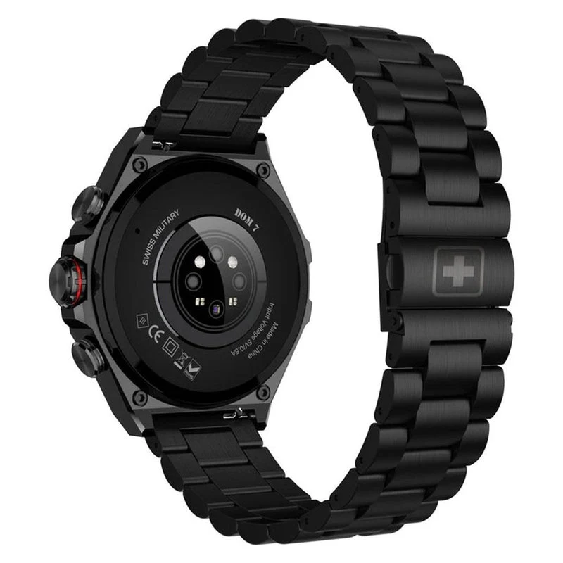 Swiss Military DOM 6 Smart Watch - 1.43" / Black Frame with Gun Metal Strap