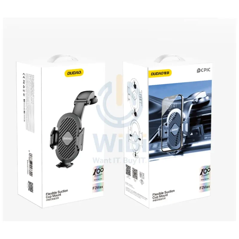 DUDAO F2 MAX Flexible Mobile Car Holders - Black