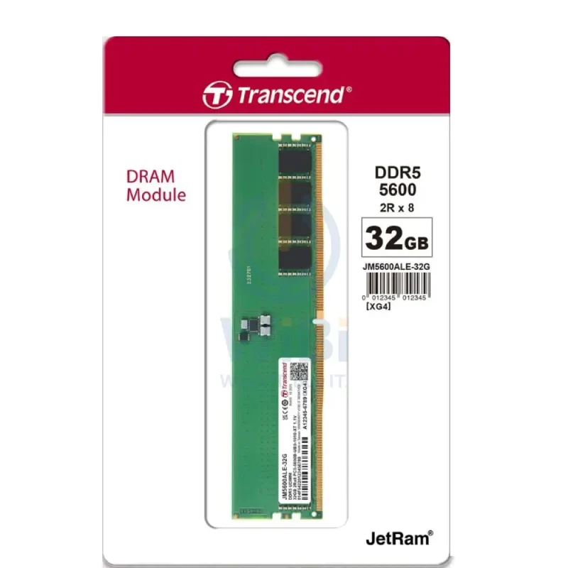 Transcend Long-DIMM Desktop Memory - 32GB / DDR5 / Memory Module