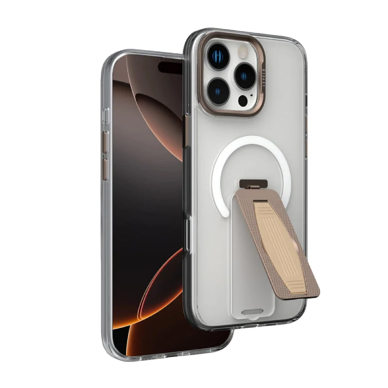 Levelo Morphix MagSafe Grip Case - Apple iPhone 16 Pro Max / Rose Gold Titanium
