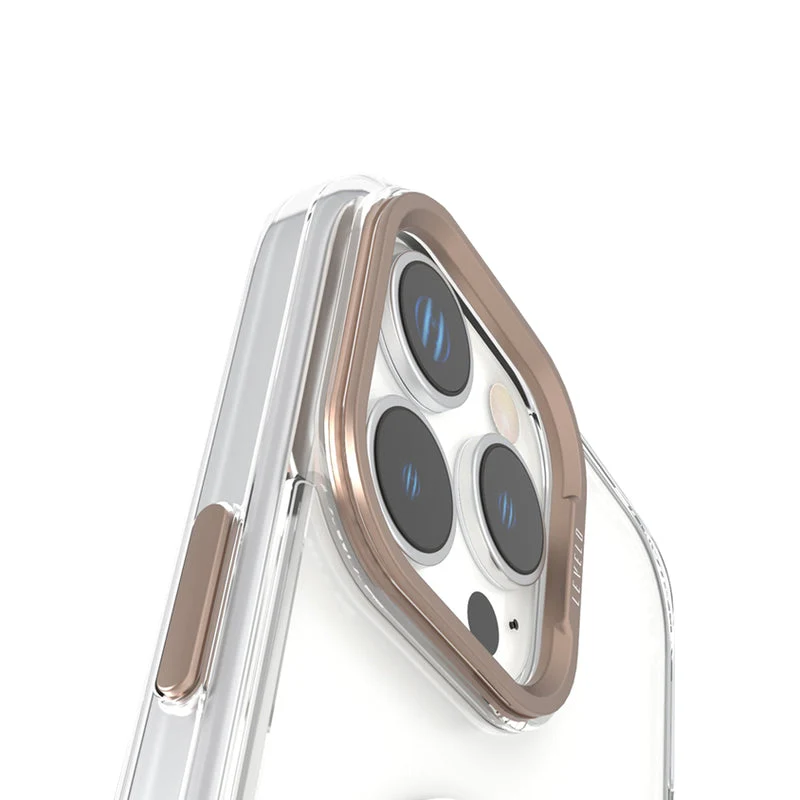 Levelo Morphix MagSafe Grip Case - Apple iPhone 16 Pro Max / Rose Gold Titanium