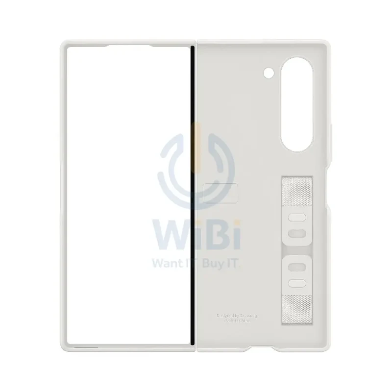 Samsung Galaxy Z Fold 6 Silicone with Grip Case - White