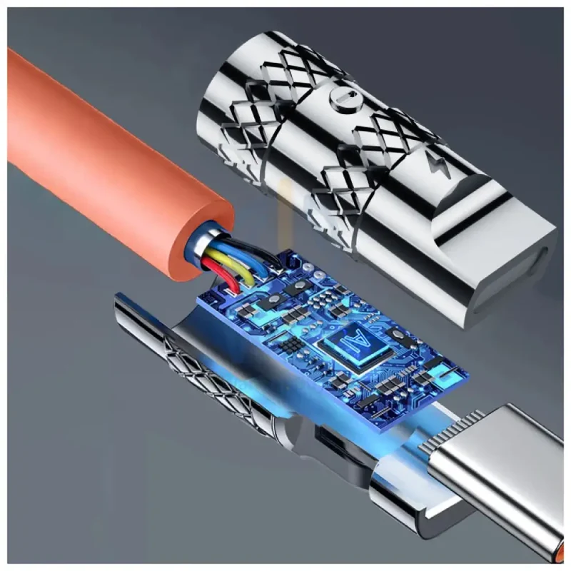 DUDAO L24CL Data Cable - 1 Meter / 30W / Type-C / Lightning / Orange