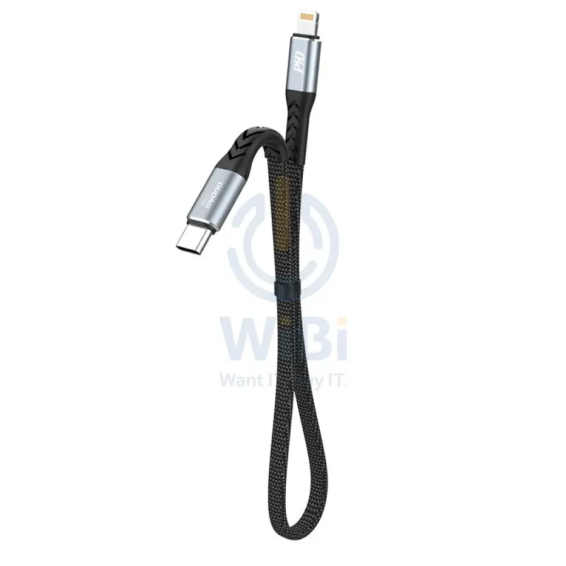 DUDAO L10P PD Fast Charging Data Cable - 23CM / 20W / Type-C / Black