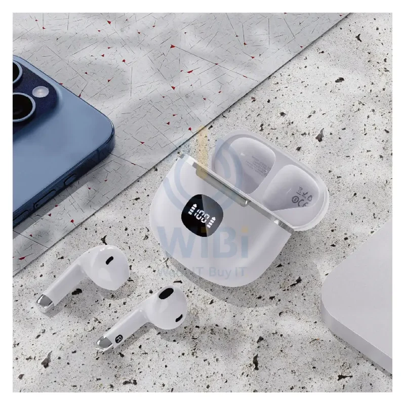 DUDAO U15Pro Upgrade TWS LED Display Earbuds - In-Ear / Wireless / White