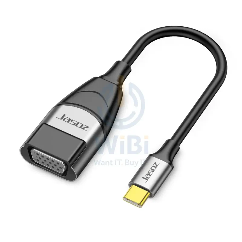 محول جازوز H104 يو إس بي-C إلى VGA، باللون الرمادي الفضائي