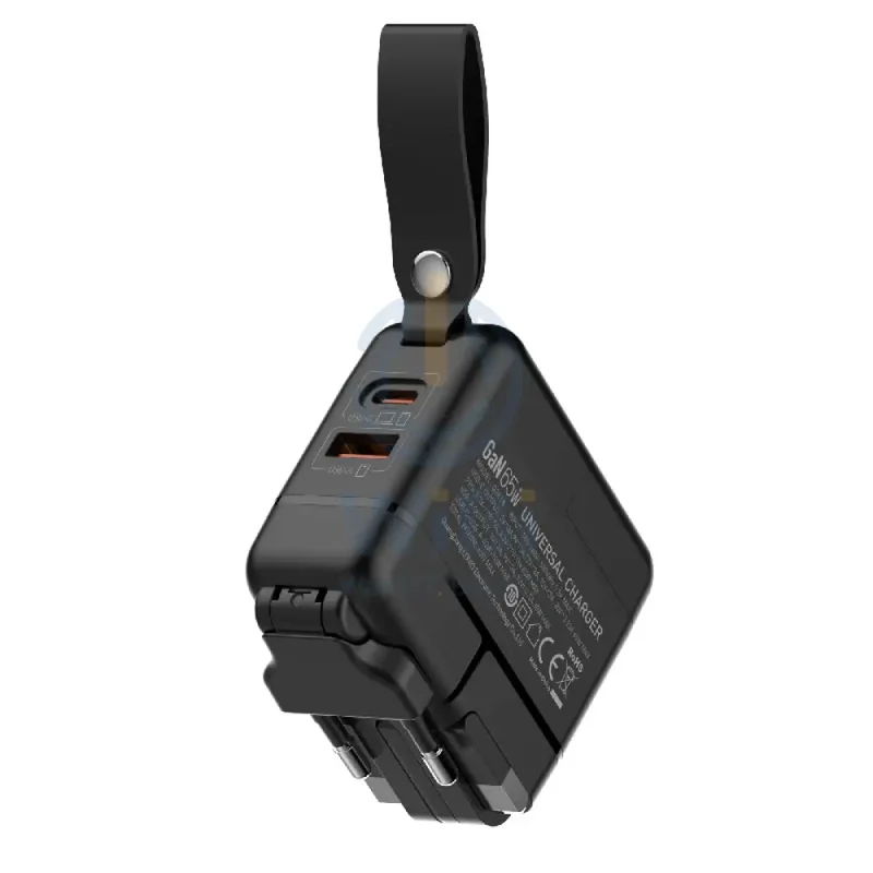 LDNIO Q2618 GaN Fast Wall Charger - 65W / USB-A / Type-C / Black