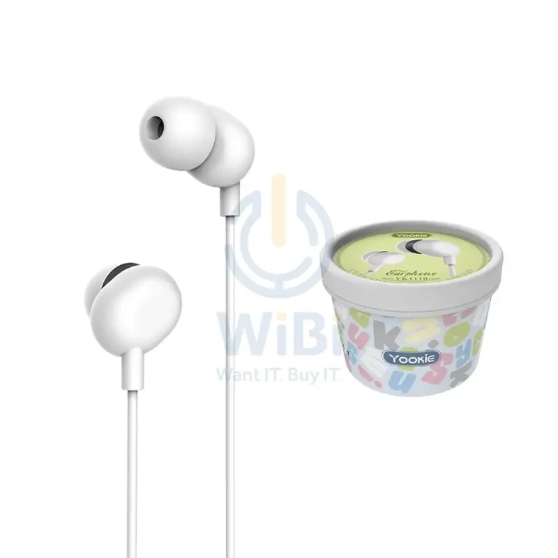 YOOKIE YK-1110 Wired Earphones - In-Ear / 1.2 Meters / Type-C / White