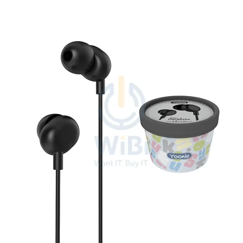 YOOKIE YK-1110 Wired Earphones - In-Ear / 1.2 Meters / Type-C / Black
