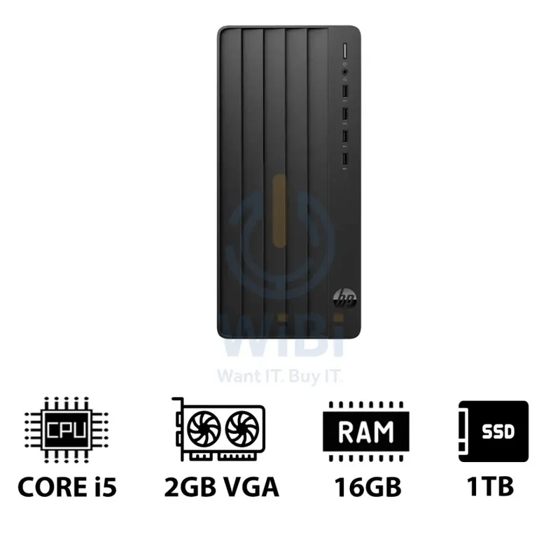 HP Pro Tower 290 G9 - i5 / 16GB / 1TB (NVMe M.2 SSD) / 2GB VGA / Win 11 Pro / 1YW - Desktop