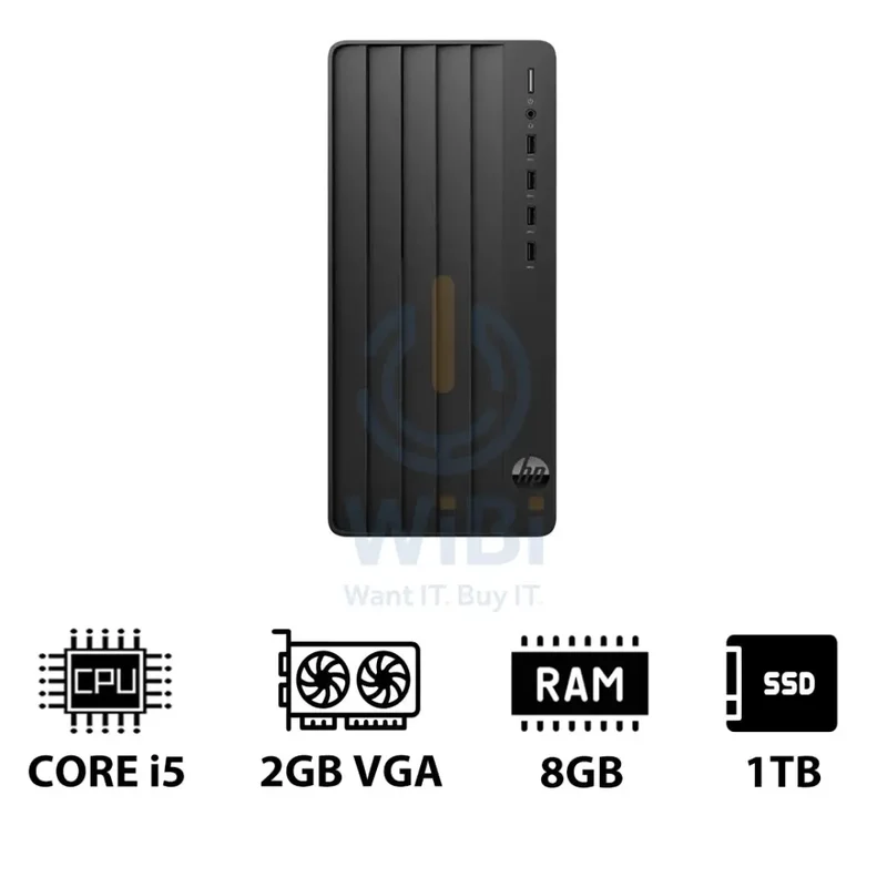 HP Pro Tower 290 G9 - i5 / 8GB / 1TB (NVMe M.2 SSD) / 2GB VGA / Win 11 Pro / 1YW - Desktop