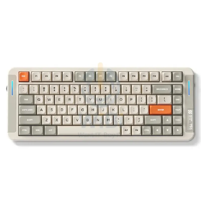 MCHOSE X75 V2 Custom Mechanical Keyboard - 4000mAh / Retro White