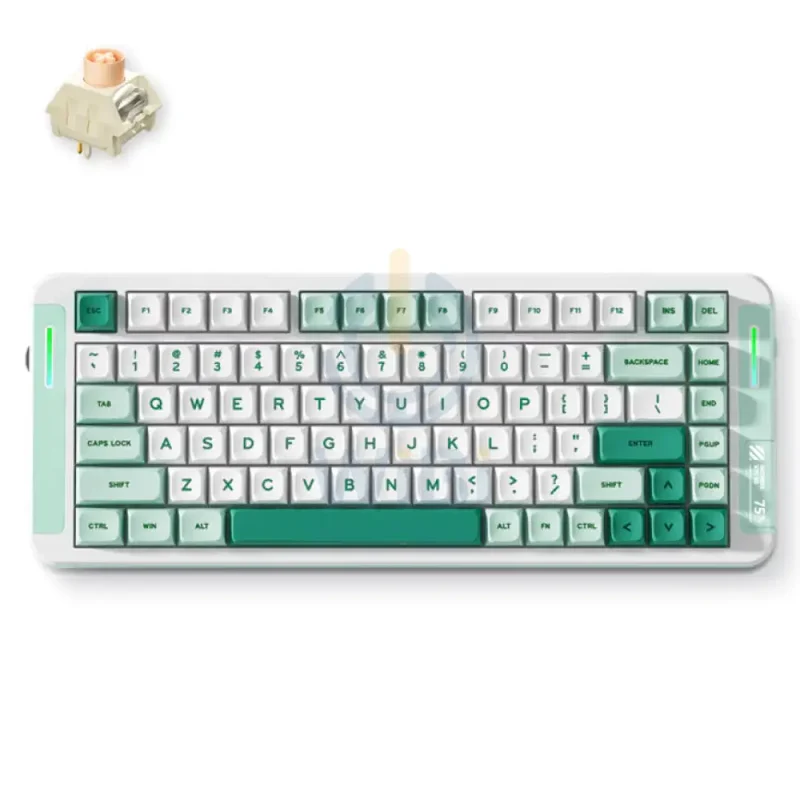 MCHOSE X75 V2 Custom Mechanical Keyboard - 4000mAh / Green