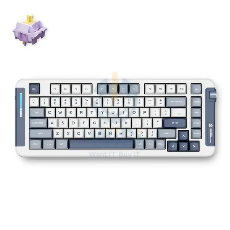 MCHOSE X75 Wireless Mechanical Keyboard - 4000mAh / Wireless - Navy Blue