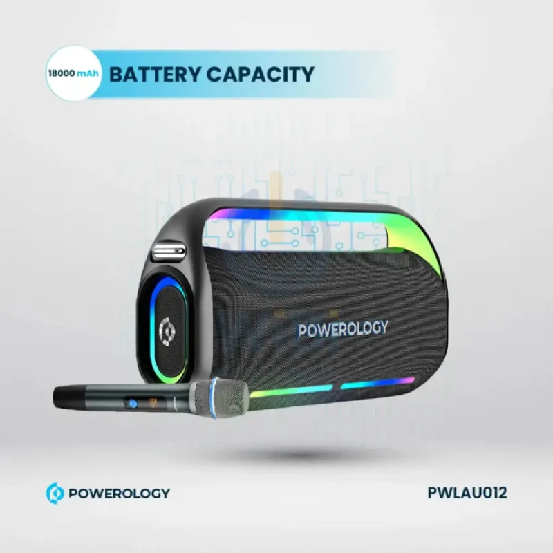 Powerology Deep Bass Party Speaker - Bluetooth / Black