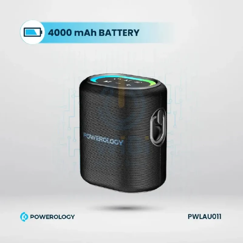 Powerology Portable Loud Speaker - Bluetooth / Black