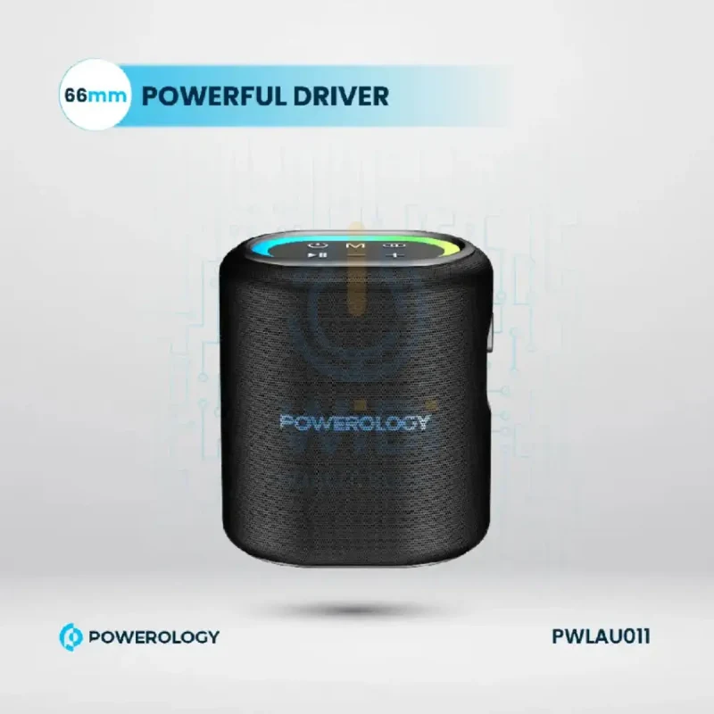 Powerology Portable Loud Speaker - Bluetooth / Black