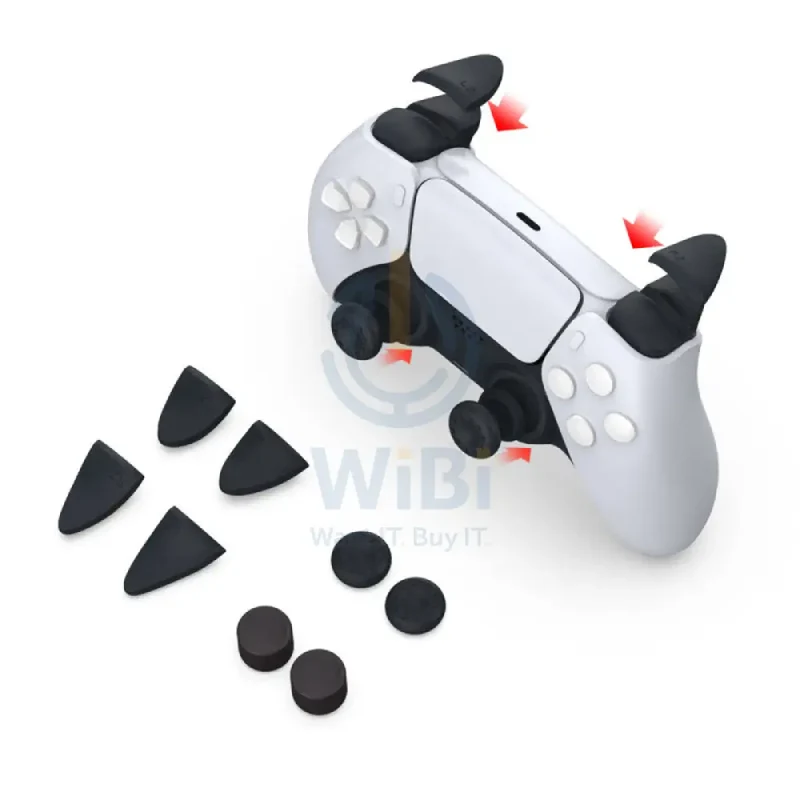 طقم أزرار زناد دوب TP5-0513 لبي إس 5، باللون الأسود