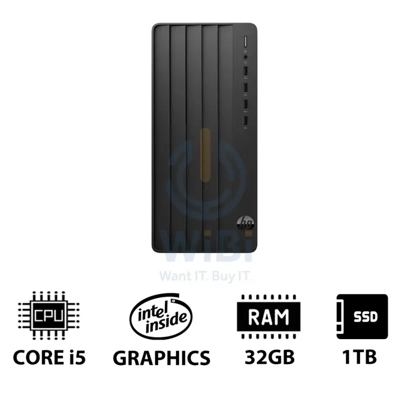 HP Pro Tower 290 G9 - i5 / 32GB / 1TB (NVMe M.2 SSD) / DOS (Without OS) / 1YW - Desktop