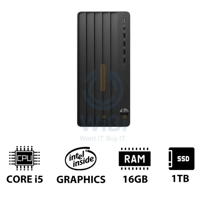 HP Pro Tower 290 G9 - i5 / 16GB / 1TB (NVMe M.2 SSD) / DOS (Without OS) / 1YW - Desktop