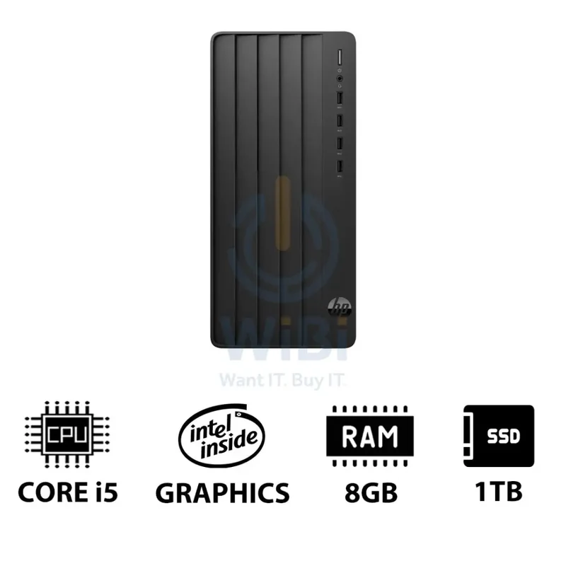HP Pro Tower 290 G9 - i5 / 8GB / 1TB (NVMe M.2 SSD) / DOS (Without OS) / 1YW - Desktop